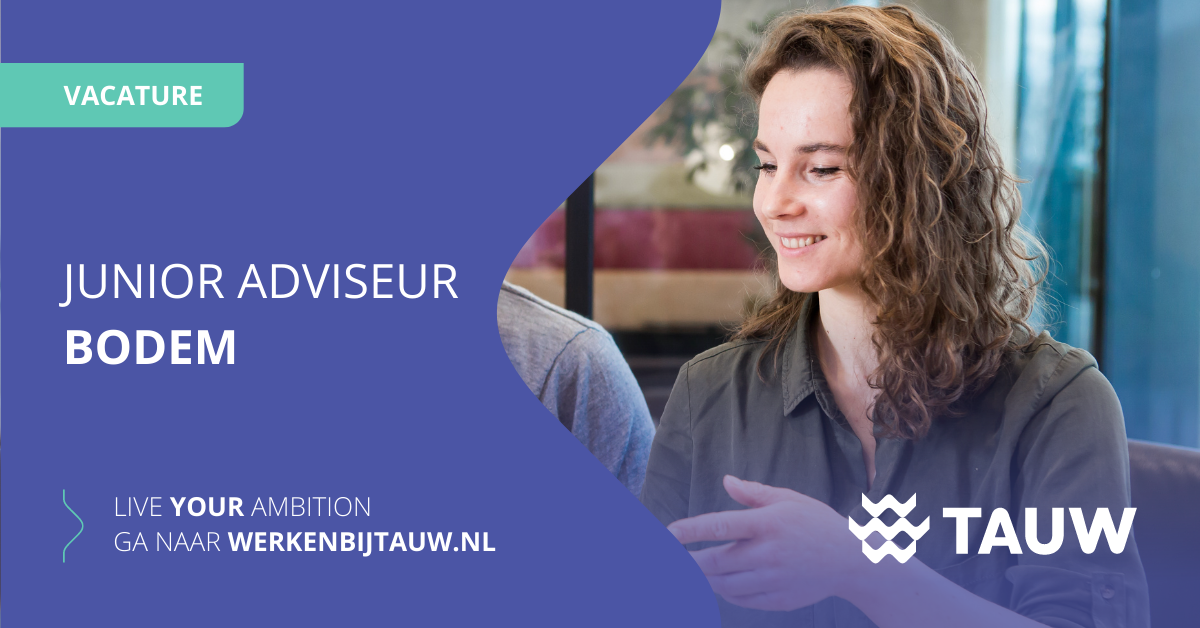 Vacature Junior Adviseur Bodem (32-40 Uur)