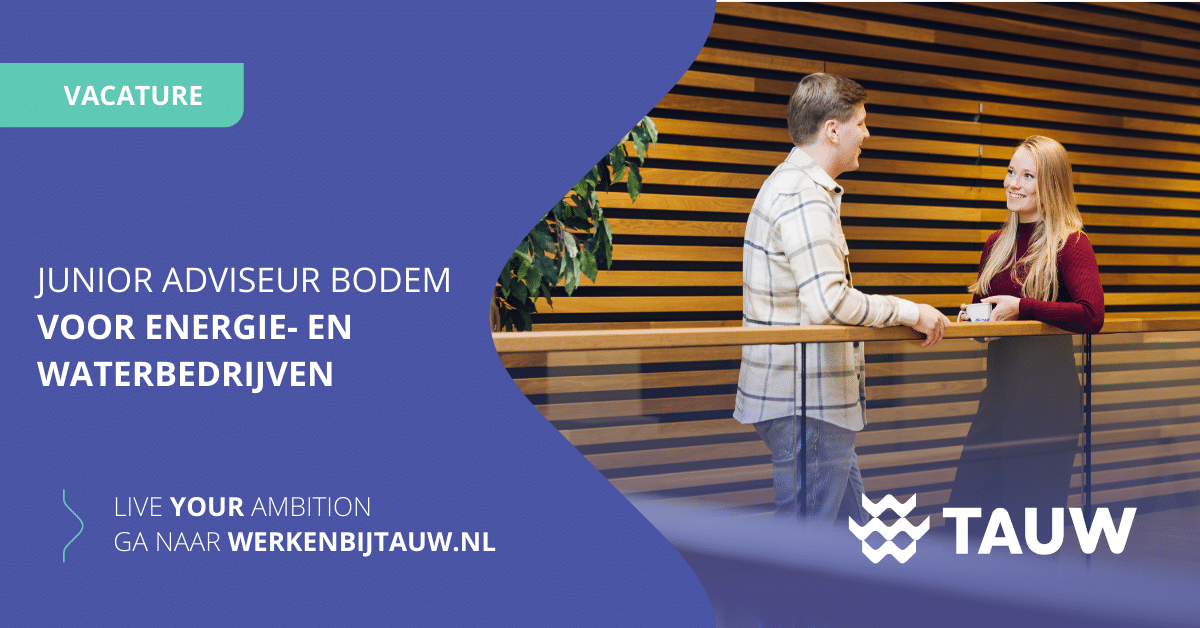 Vacature Junior Adviseur Bodem Voor Energie- En Waterbedrijven (32-40 Uur)